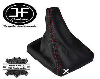 RED STITCH LEATHER GEAR STICK GAITER FITS MERCEDES S203 W203 C CLASS 00-07