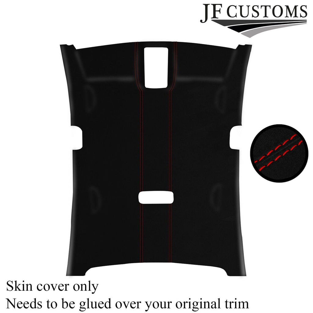 RED STITCH LUXE SUEDE HEADLINER COVER FOR VW PASSAT CC 09-17 5 DOOR CUSTOM NEW