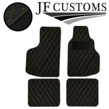 YELLOW DIAMOND VINYL 4XTAILORED FLOOR CARPET FOR VW GOLF MK1 CONVERTIBLE JF1