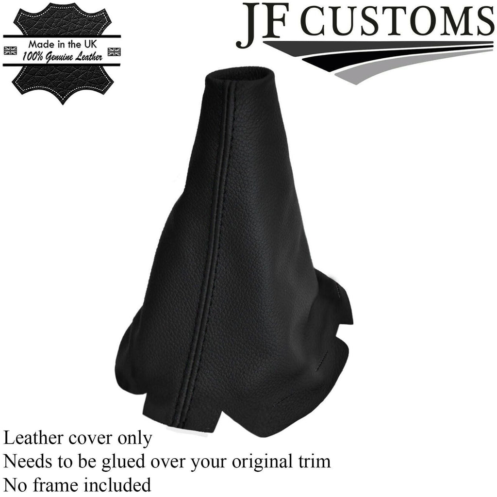 BLACK STITCHING REAL LEATHER GEAR STICK GAITER FITS MAZDA 6 2002-2007