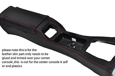 red stitch FITS MAZDA MX5 MK1 MIATA 89-97 CENTRE CONSOLE & ARMREST  COVERS ONLY