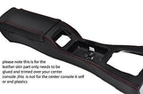 red stitch FITS MAZDA MX5 MK1 MIATA 89-97 CENTRE CONSOLE & ARMREST  COVERS ONLY