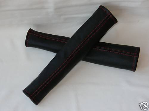 FITS MAZDA MX5 MK1 OR MK2  SEATBELT 2 X STALK COVER RED STIT CUSTOM NEW