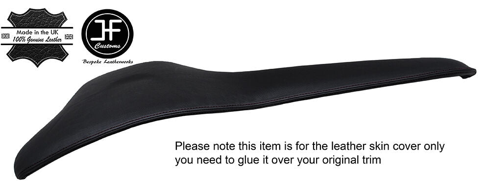 BLACK STITCH TOP DASH DASHBOARD CLUSTER LEATHER COVER FITS DODGE DART 2013-2016