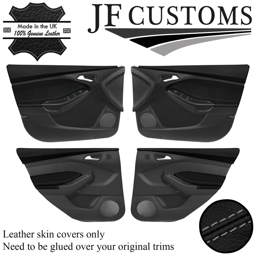 GREY STITCH 4X DOOR TRIM + CAPPING COVERS FOR FORD FOCUS MK3 11-14 5DR JF1