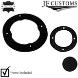 BLACK ITALIAN LEATHER GEAR SURROUND COVER + PLASTIC FRAME FOR MG MGB GT