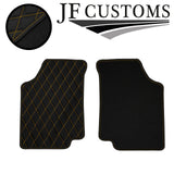 YELLOW DIAMOND STITCH VINYL 4X TAILORED FLOOR CARPETS FOR GOLF MK3 92-97 JF1