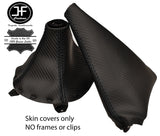 BLACK STITCH CARBON FIBER VINYL GEAR & HANDBRAKE GAITER FITS MAZDA RX-7 91-02