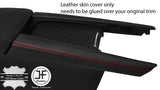 RED STITCH 2X CENTER CONSOLE SIDE TRIM LEATHER COVERS FITS MAZDA 6 2015-2018