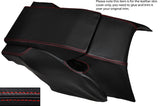 RED STITCH REAR CENTRE CONSOLE LEATHER SKIN COVER FITS PORSCHE 928 S S2 S4