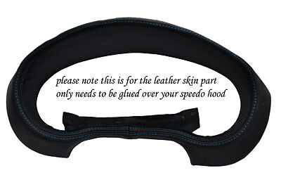 BLUE STITCH FITS SUBARU IMPREZA WRX STI 04-07 GAUGE HOOD SPEEDO LEATHER COVER