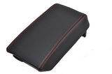 FITS HYUNDAI COUPE 06+ ARMREST COVER  LEATHER RED STITCH CUSTOM NEW MADE IN UK