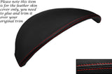 RED STITCH SPEEDO HOOD LEATHER SKIN COVER FITS SUZUKI IGNIS 03-06 CUSTOM NEW