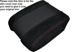 RED STITCH SUEDE & PERFORATED SKIN ARMREST COVER FITS RANGE ROVER VOGUE L322