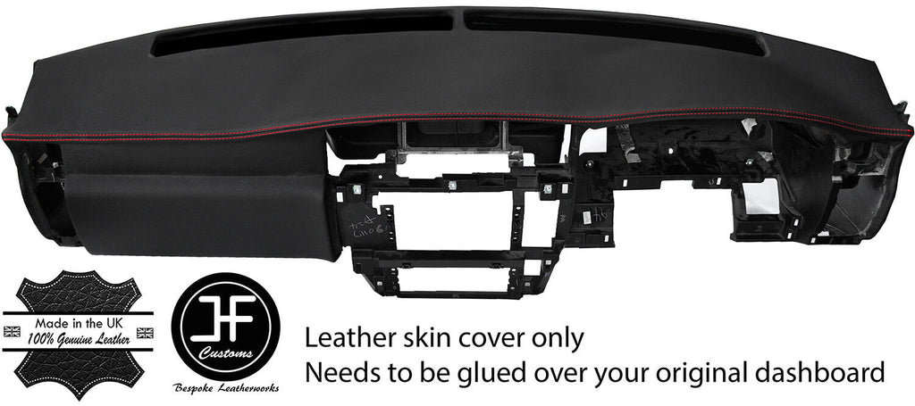 RED STITCH DASH DASHBOARD REAL LEATHER COVER FITS NISSAN PATROL Y61 CUSTOM NEW