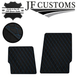 L BLUE DIAMOND STITCH VINYL 2X TAILORED FLOOR MAT CARPETS FOR LOTUS EXIGE 15-19