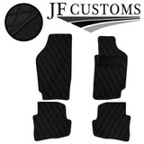 BLACK DIAMOND STITCH VINYL 4XTAILORED FLOOR CARPET FOR VW FOX 06-20 JF1