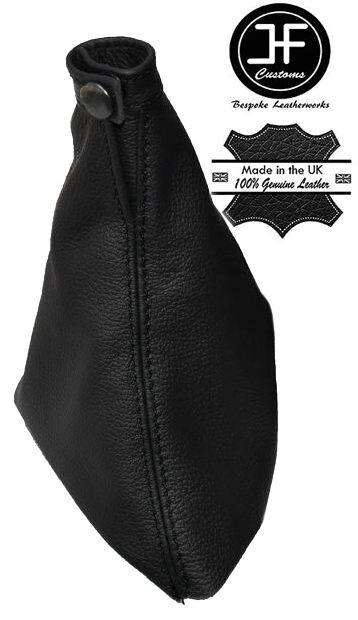 BLACK STITCHING BLACK LEATHER HANDBRAKE GAITER FOR RENAULT LAGUNA MK2 2001-2007