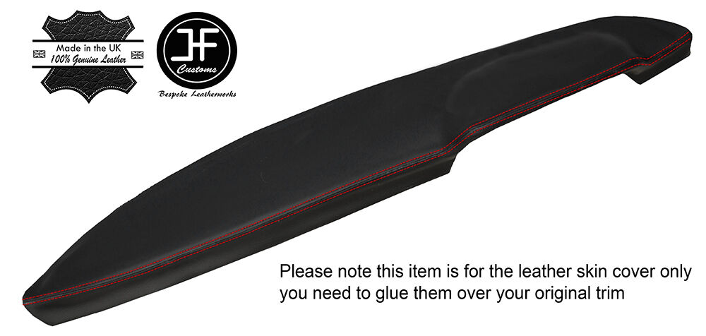 RED STITCHING TOP DASH DASHBOARD LEATHER COVER FITS FORD CONSUL MK2 CUSTOM NEW