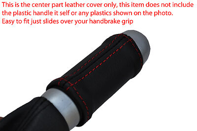 red stitch FITS BMW MINI ONE COOPER S R56 07+ LEATHER HANDBRAKE HANDLE COVER