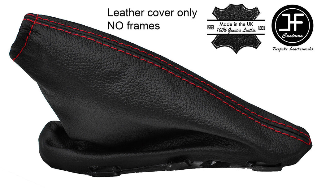 RED STITCH TOP GRAIN LTHR HANDBRAKE GAITER FOR LAND ROVER FREELANDER 2 06-14