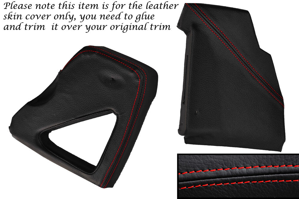 RED STITCH DASHBOARD SIDE TRIM COVERS FITS LAND ROVER DEFENDER 90 110 83-06