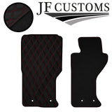 D RED DIAMOND VINYL 2X TAILORED FLOOR CARPETS FOR MAZDA MX5 MK4 15-18 JF1