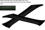 GREEN STITCH FITS MITSUBISHI FTO 2X WINDSCREEN PILLAR LEATHER SKIN COVERS ONLY