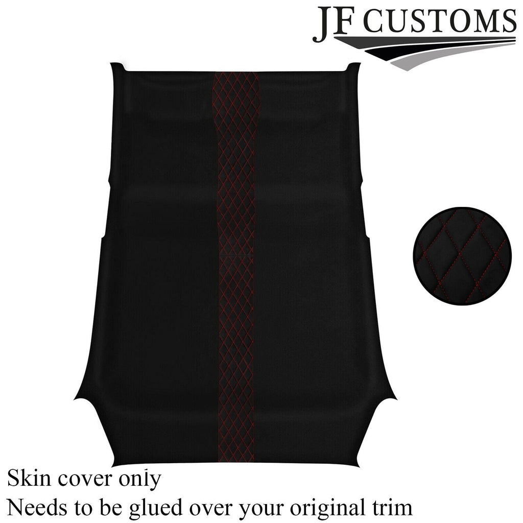 DSG2 RED STITCH LUXE SUEDE HEADLINER COVER FOR RENAULT CLIO MK3 05-09 5DR