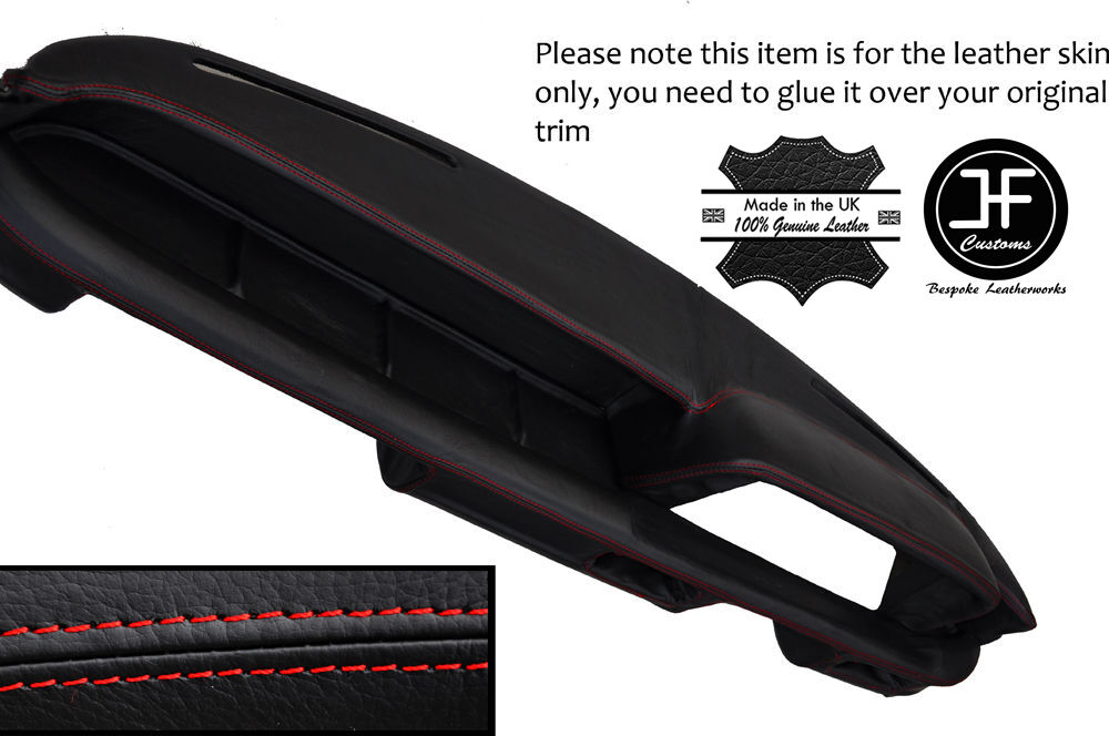 RED STITCHING DASH DASHBOARD LEATHER SKIN COVER FITS BMW 1602 TI CUSTOM NEW