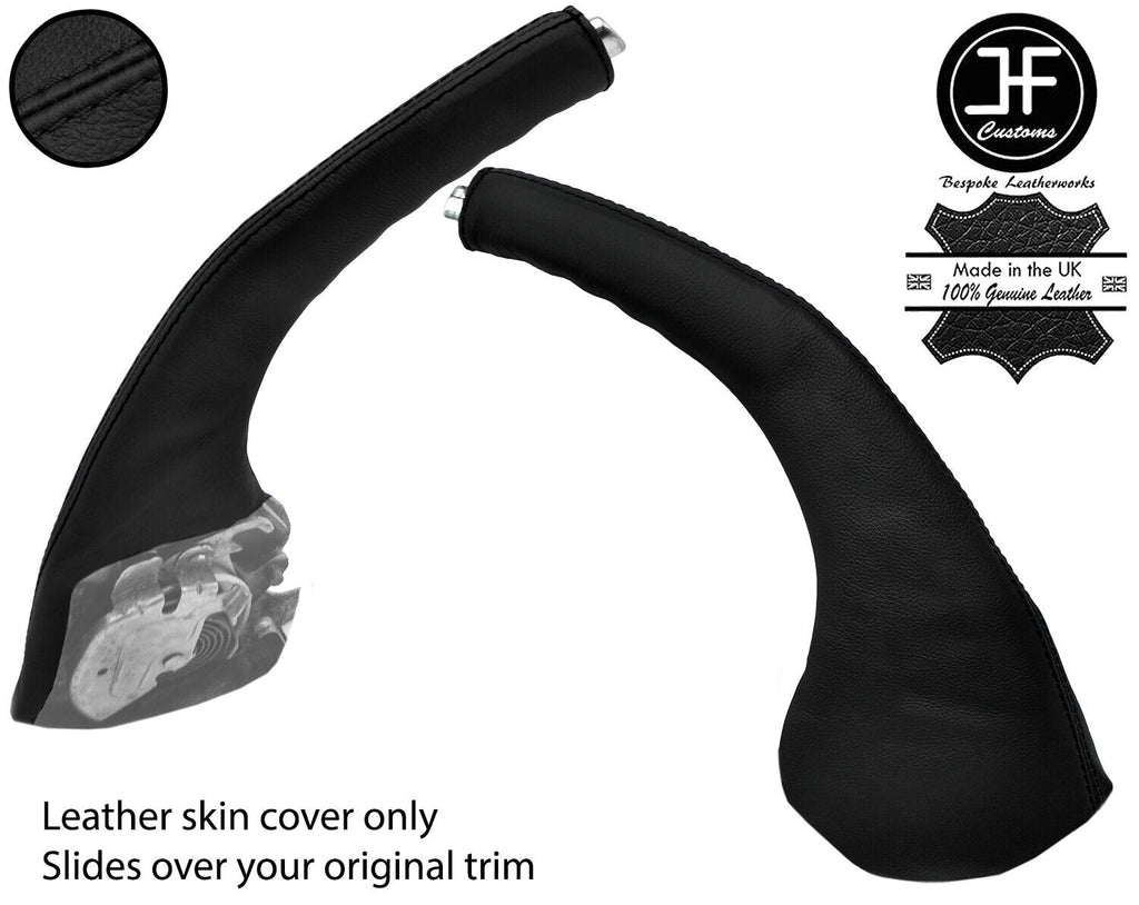 BLACK STITCH HANDBRAKE GAITER REAL LEATHER COVER FITS JEEP GRAND CHEROKEE 05-10