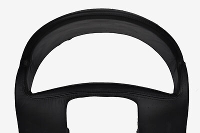 black stitch FITS VAUXHALL OPEL CORSA C 00-06 GAUGE HOOD SPEEDO LEATHER COVER