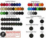 BLACK STITCH CARBON VINYL GAITER SET FOR BMW MINI COOPER R55 R56 R57 CUSTOM NEW