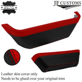 RED & BLACK DOOR POCKET TRIM LEATHER COVER FITS FORD TRANSIT MK7 06-14