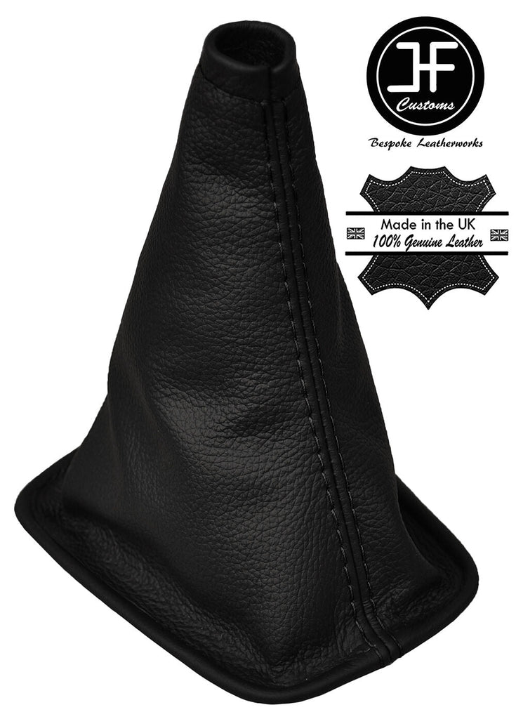 BLACK STITCH REAL LEATHER MANUAL GEAR LEVER GAITER FITS SENTRA 2000-2006