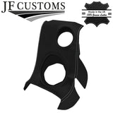 L GREY STITCH LEATHER 2X SPEAKER VENT DASH SILL COVERS FOR LOTUS ELISE S2 01-06