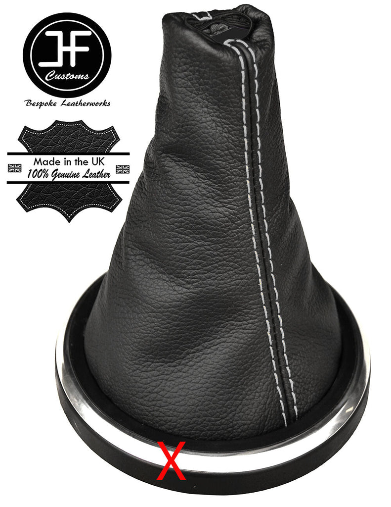 GREY STITCH LEATHER REPLACEMENT GEAR GAITER FITS FORD FIESTA MK6 FUSION 02-08