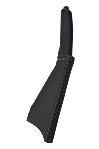 FITS Mitsubishi L200 98-06 K74 grey handbrake gaiter white CUSTOM NEW MADE IN UK