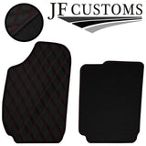 D RED DIAMOND STITCH VINYL 4XTAILORED FLOOR CARPET FOR FIAT STILO 01-07 JF1
