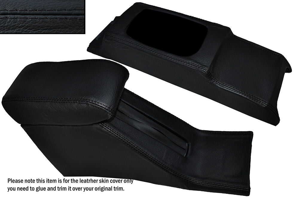 BLACK STITCH CONSOLE & ARMREST SKIN COVERS FITS HONDA CIVIC EG6 EG9 EJ1 92-95