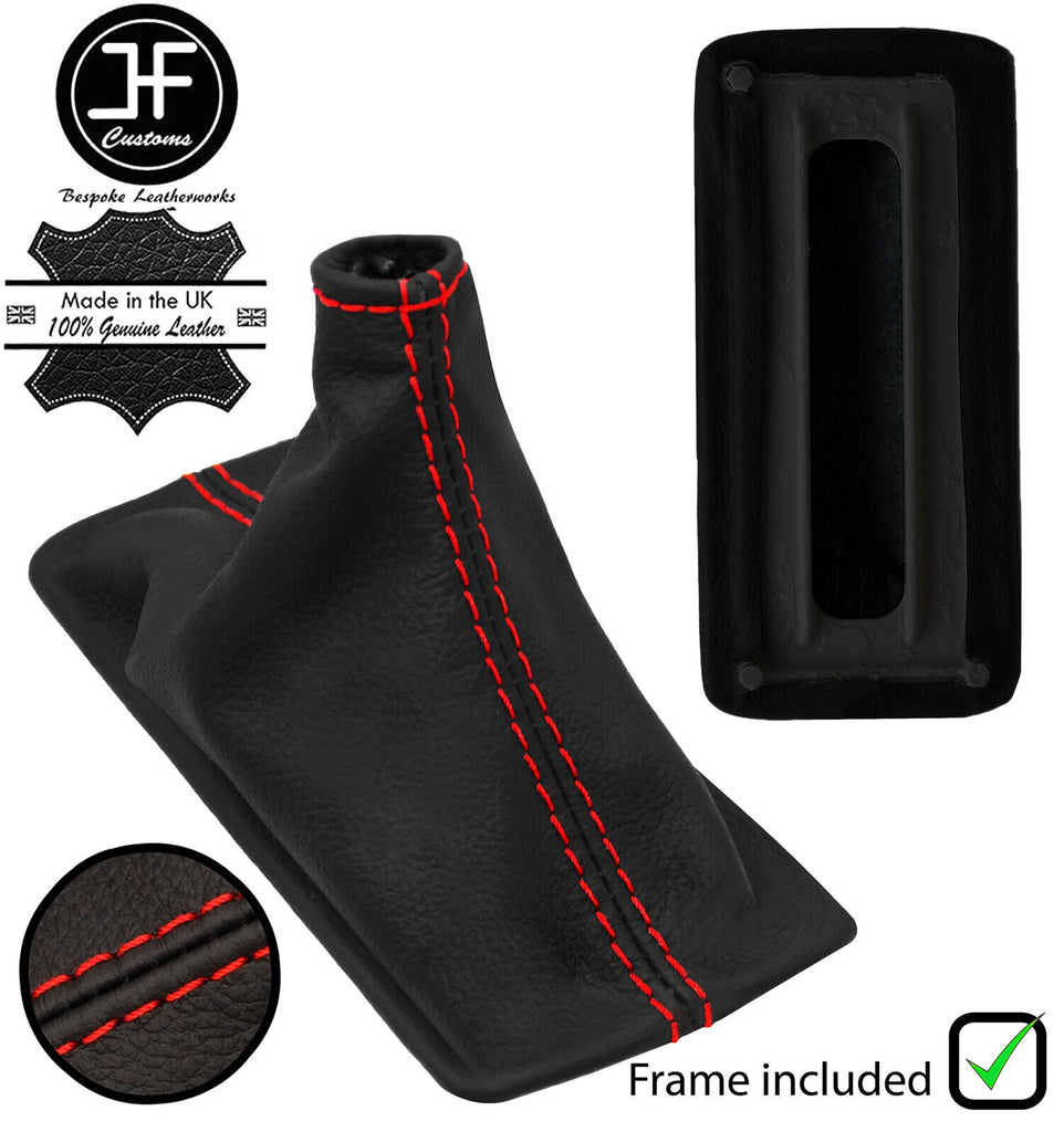 RED STITCH LEATHER AUTOMATIC GEAR+FRAME FITS PONTIAC FIREBIRD TRANS AM 85-93