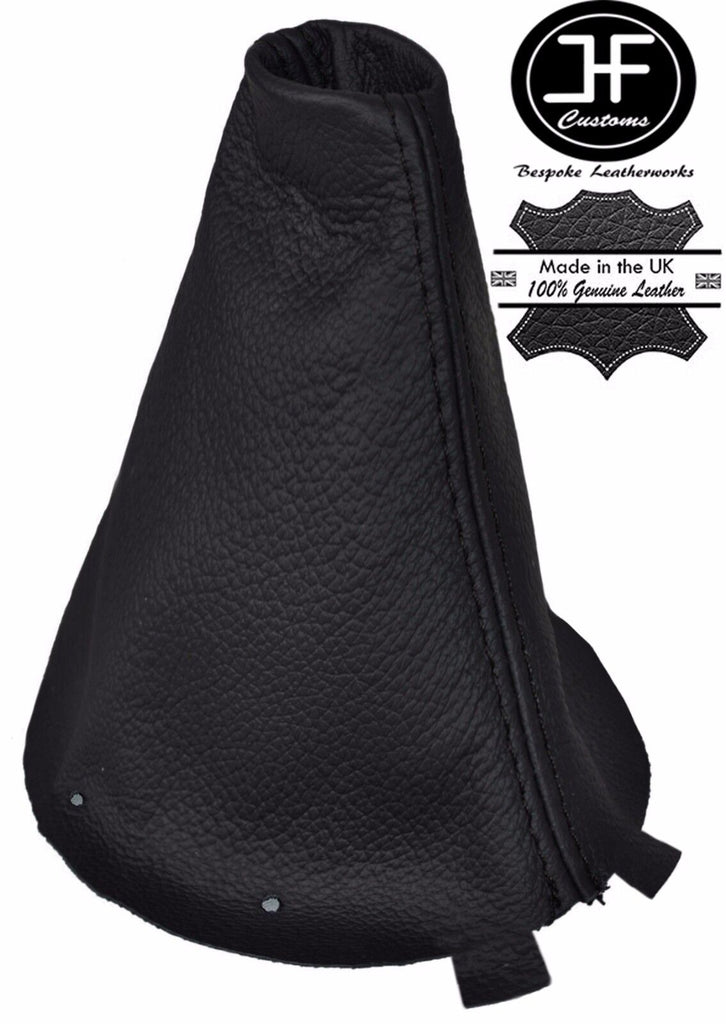 BLACK STITCHING MANUAL REAL LEATHER GEAR GAITER FITS MITSUBISHI ASX 2010-2016