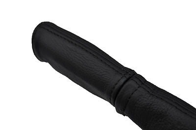 black stitch FITS FORD ESCORT MK3 80-85 LEATHER HANDBRAKE HANDLE COVER