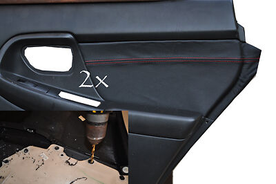 FITS SUBARU IMPREZA 01-04 REAR 2X DOOR INSERTS COVER red CUSTOM NEW MADE IN UK
