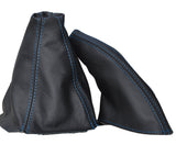 BLUE STITCH FITS HONDA PRELUDE MK5 MK V COUPE 97-01 GEAR HANDBRAKE LEATHER