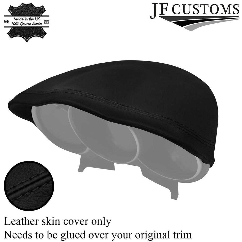 BLACK STITCHING SPEEDO GAUGE HOOD LEATHER COVER FITS MAZDA RX8 2003-2012 JF2