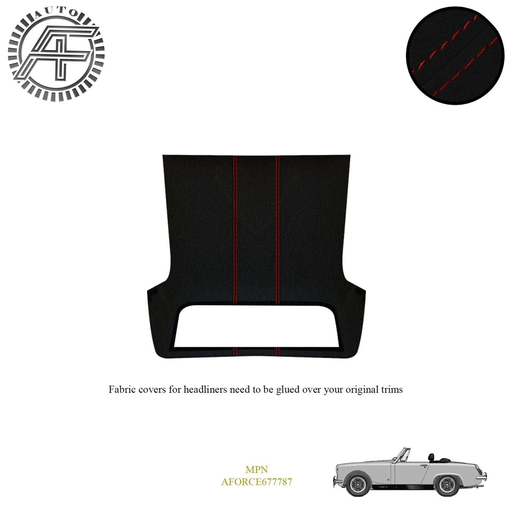LUXE SUEDE HEADLINER COVER FITS MG MIDGET MK1/2 2DOOR ROADSTER HARDTOP 1961-1966