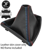 RED STITCH FOR BMW 3 SERIES F30 F31 12-16 LEATHER GEAR GAITER TRI STITCH