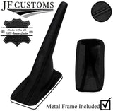 BLACK STITCH LEATHER HANDBRAKE+METAL FRAME FOR AUDI GT B2 QUATTRO UR 85-87