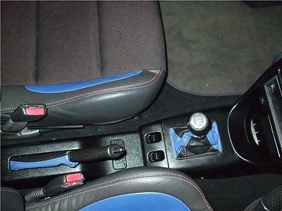 FITS ROVER 200/25/MG ZR ZT GAITERS SET 96-02 BLACK L BLUE CUSTOM NEW MADE IN UK